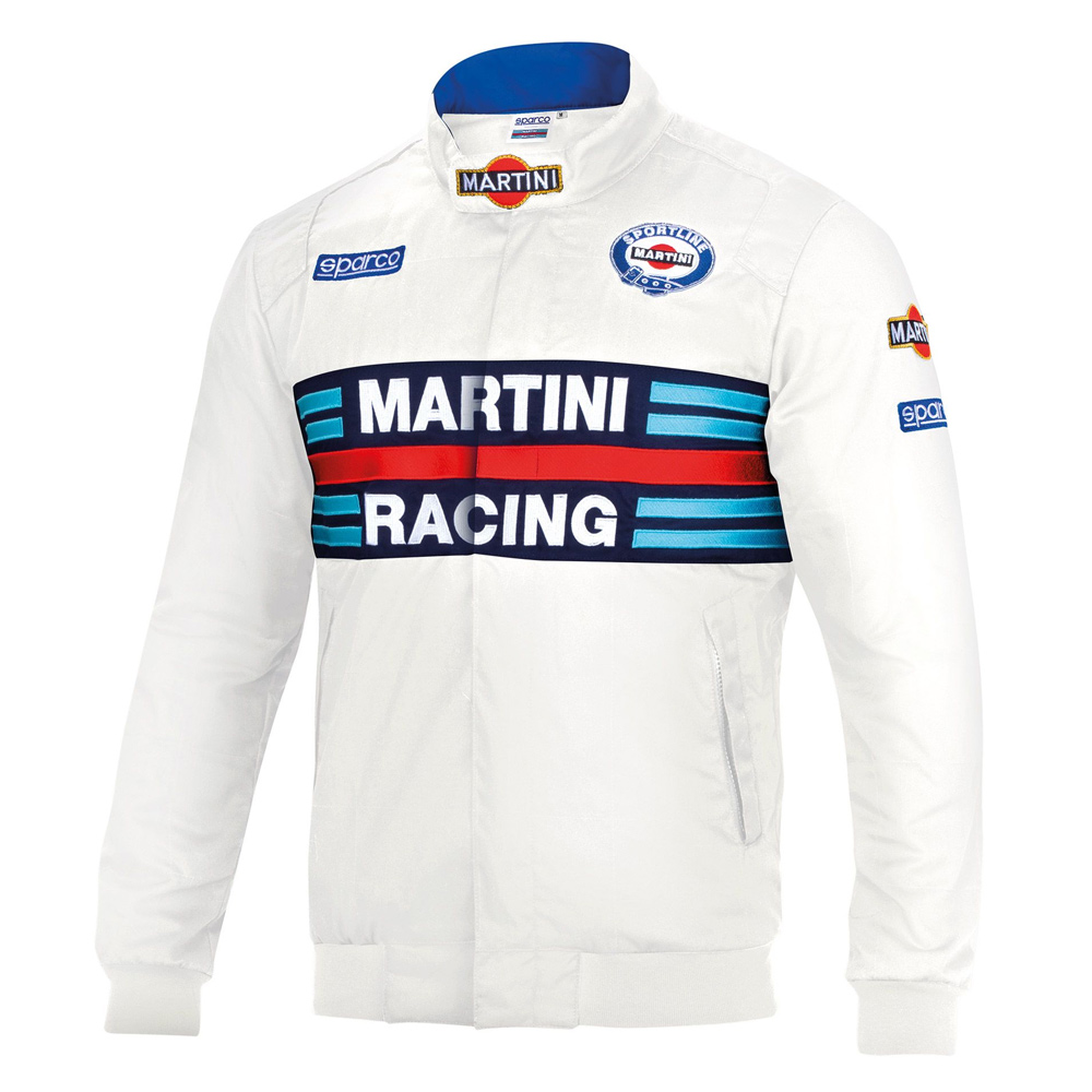 Sparco Martini Racing Bomber Style Jacket Mens Lancia Rally Sparco Martini Racing Bomber Style Jacket Mens Lancia Rally